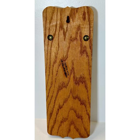 Vintage 1970s Wood Grocery List/Notepad Holder with Metal Eagle Rustic Americana - Picture 4 of 5